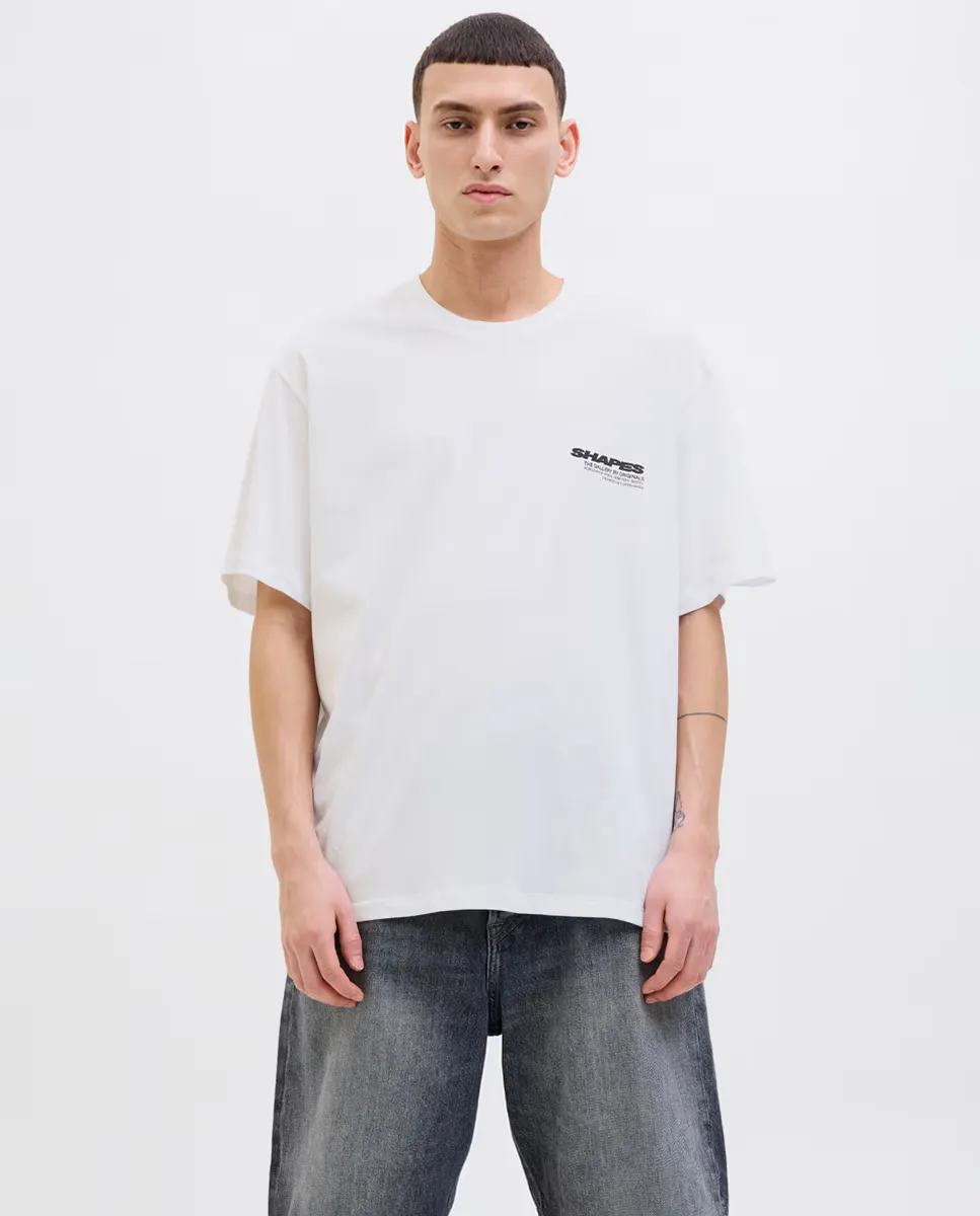 Мужская футболка с коротким рукавом и принтом спереди и сзади Jack & Jones, белый
Мужская футболка с коротким рукавом и принтом спереди и сзади Jack & Jones, белый