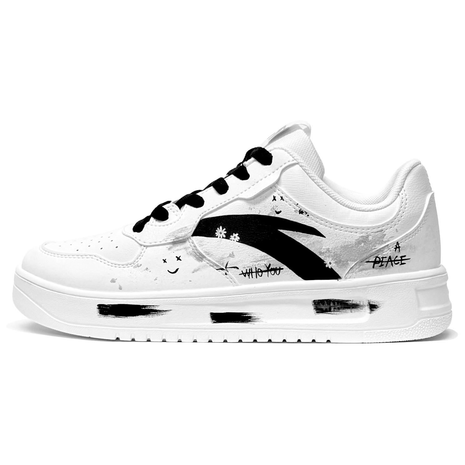 ANTA Легкие, противоскользящие и износостойкие кроссовки для скейтбординга Life Collection, мужские, белые, черные
ANTA Легкие, противоскользящие и износостойкие кроссовки для скейтбординга Life Collection, мужские, белые, черные