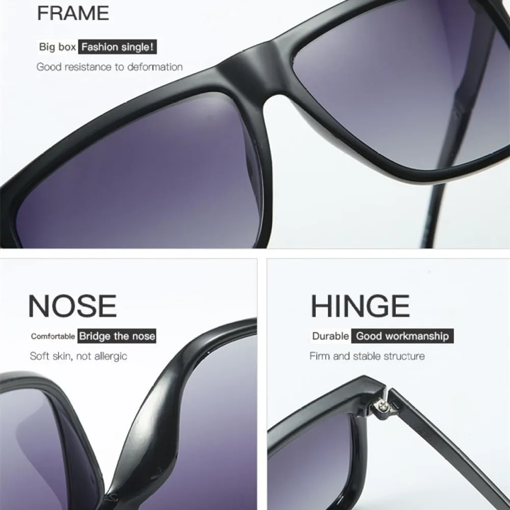 LVTFCO Модные квадратные солнцезащитные очки для мужчин, градиентные, винтажные, классические, с защитой от УФ-излучения UV400, для вождения, Mpt011 Black
LVTFCO Модные квадратные солнцезащитные очки для мужчин, градиентные, винтажные, классические, с защитой от УФ-излучения UV400, для вождения, Mpt011 Black