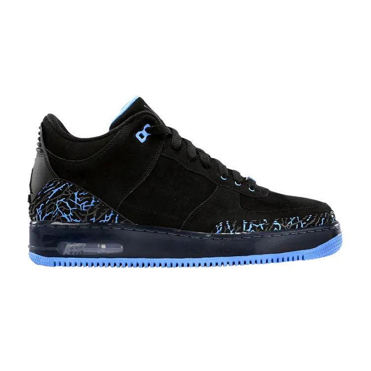 Кроссовки Air Jordan Fusion 3 'Black University Blue', черный 
Кроссовки Air Jordan Fusion 3 'Black University Blue', черный