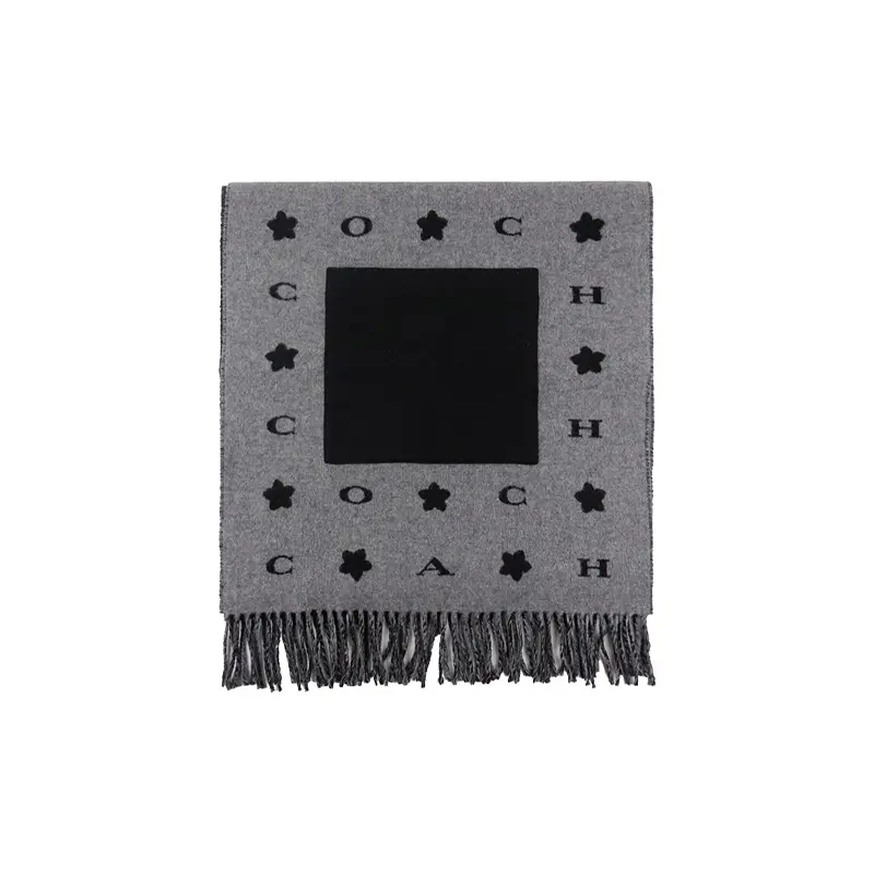 COACH Вязаный шарф женский, Black Gray
COACH Вязаный шарф женский, Black Gray