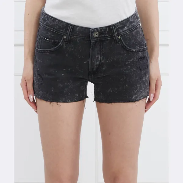 Узкие шорты в стиле трэшер Pepe Jeans London, черный 
Узкие шорты в стиле трэшер Pepe Jeans London, черный