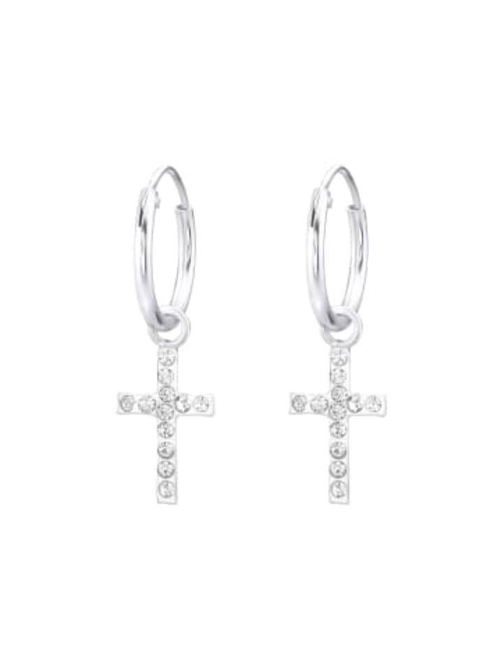 Alexander York Серьги-кольца с подвеской в виде креста из серебра 925 пробы, комплект из двух серебряных элементов
Alexander York Серьги-кольца с подвеской в виде креста из серебра 925 пробы, комплект из двух серебряных элементов