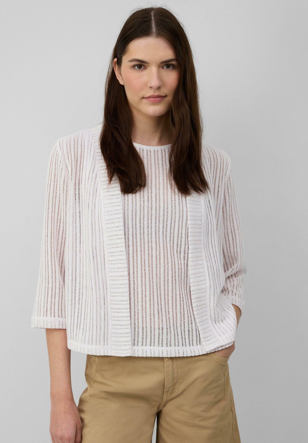 Кардиган SOMMERLICHER IM MIT 3/4-ÄRMELN s.Oliver, белый
Кардиган SOMMERLICHER IM MIT 3/4-ÄRMELN s.Oliver, белый