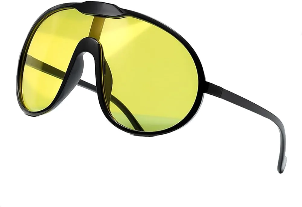 Винтажные большие солнцезащитные очки для женщин и мужчин в стиле 70-х годов, большие очки-авиаторы, модные защитные очки Azoxus, Black Frame / Yellow Lens
Винтажные большие солнцезащитные очки для женщин и мужчин в стиле 70-х годов, большие очки-авиаторы, модные защитные очки Azoxus, Black Frame / Yellow Lens