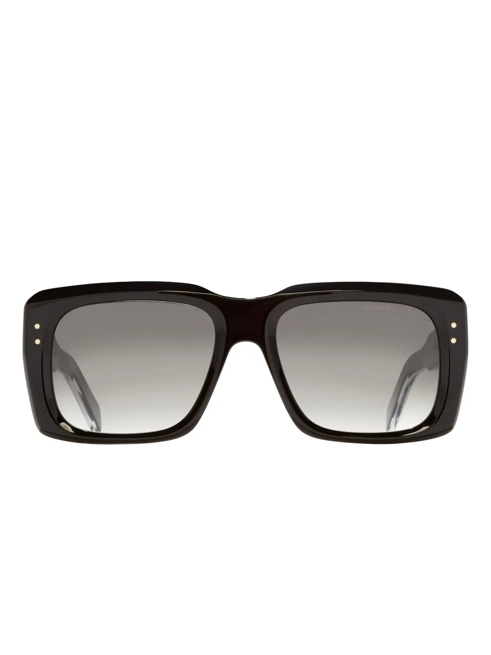 Квадратные солнцезащитные очки с золотыми деталями Cutler & Gross, черный 
Квадратные солнцезащитные очки с золотыми деталями Cutler & Gross, черный