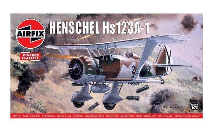 Airfix, Штурмовик Henschel Hs123A-1
Airfix, Штурмовик Henschel Hs123A-1
