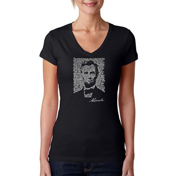 Футболка V-neck с принтом "Геттисбергская речь" Abraham Lincoln La Pop Art
Футболка V-neck с принтом "Геттисбергская речь" Abraham Lincoln La Pop Art