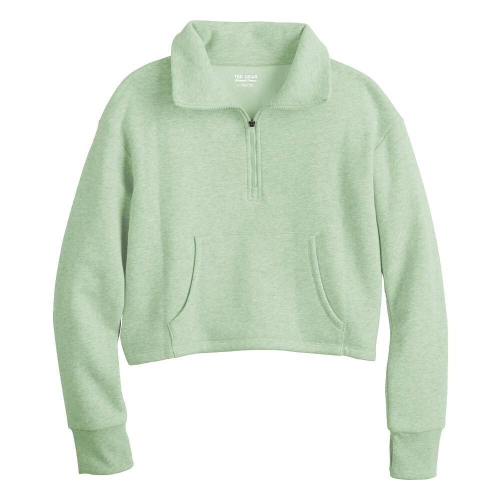 Ультрамягкий флисовый пуловер с полумолнией Tek Gear для девочек 7–20 лет стандартного и большого размера, цвет Ansel Green
Ультрамягкий флисовый пуловер с полумолнией Tek Gear для девочек 7–20 лет стандартного и большого размера, цвет Ansel Green