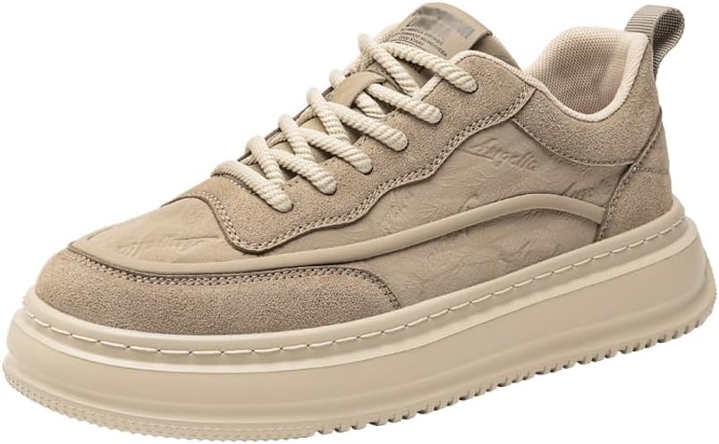 Мужские кожаные кроссовки на шнуровке, удобная обувь для ходьбы, с амортизирующей подошвой, утягивающие кроссовки для мужчин, повседневные скейт-кроссовки Trcloltc, Apricot
Мужские кожаные кроссовки на шнуровке, удобная обувь для ходьбы, с амортизирующей подошвой, утягивающие кроссовки для мужчин, повседневные скейт-кроссовки Trcloltc, Apricot