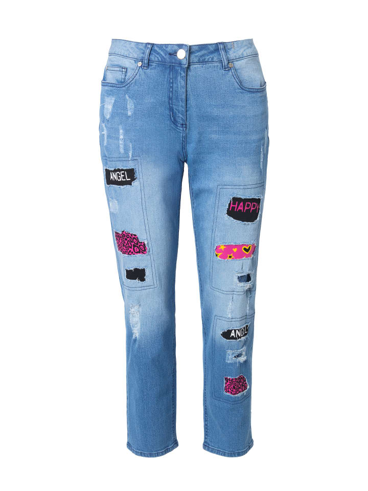 Джинсы цвета синего камня Angel of Style
Джинсы цвета синего камня Angel of Style