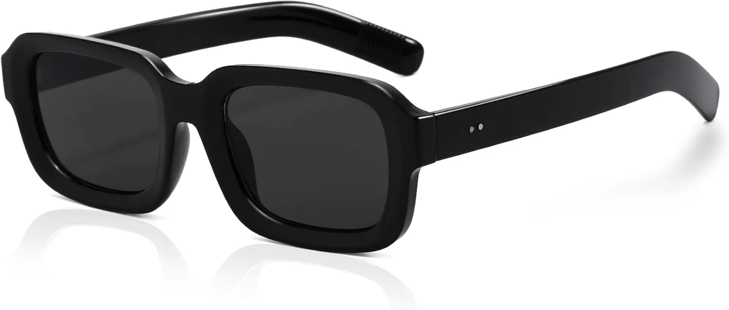 Ретро-солнцезащитные очки квадратной формы для женщин и мужчин, модные толстые прямоугольные солнцезащитные очки в стиле 90-х. Винтажные очки SevenColor, Black/Grey
Ретро-солнцезащитные очки квадратной формы для женщин и мужчин, модные толстые прямоугольные солнцезащитные очки в стиле 90-х. Винтажные очки SevenColor, Black/Grey