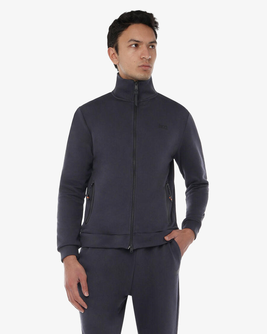 JAKED Темно-синяя мужская синтетическая толстовка для фитнеса
JAKED Темно-синяя мужская синтетическая толстовка для фитнеса