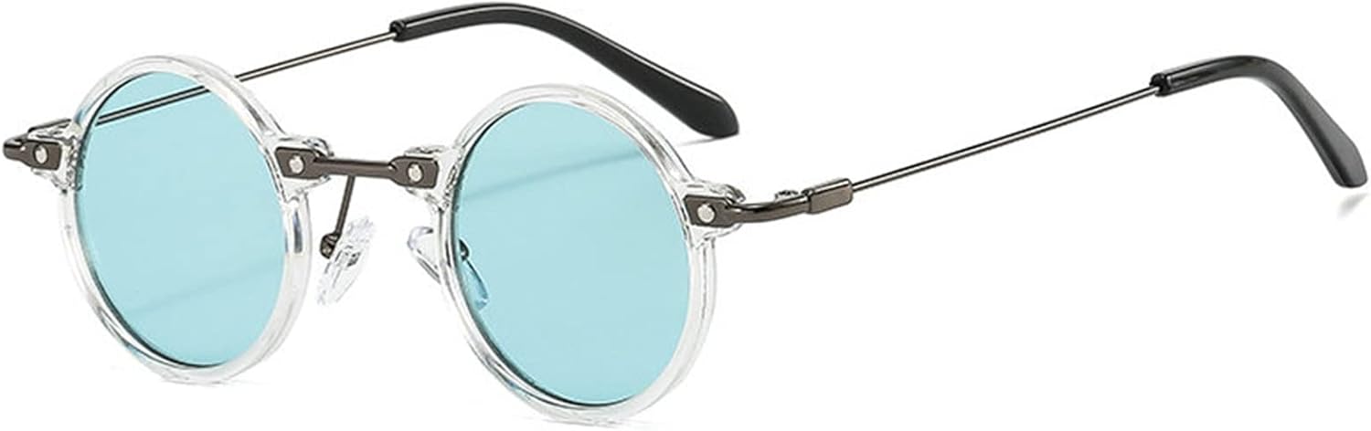 Маленькие круглые солнцезащитные очки в стиле стимпанк для женщин, винтажные, яркие, синие и желтые, мужские, ретро, очки с защитой от УФ-излучения UV400 willochra, Clear Blue
Маленькие круглые солнцезащитные очки в стиле стимпанк для женщин, винтажные, яркие, синие и желтые, мужские, ретро, очки с защитой от УФ-излучения UV400 willochra, Clear Blue