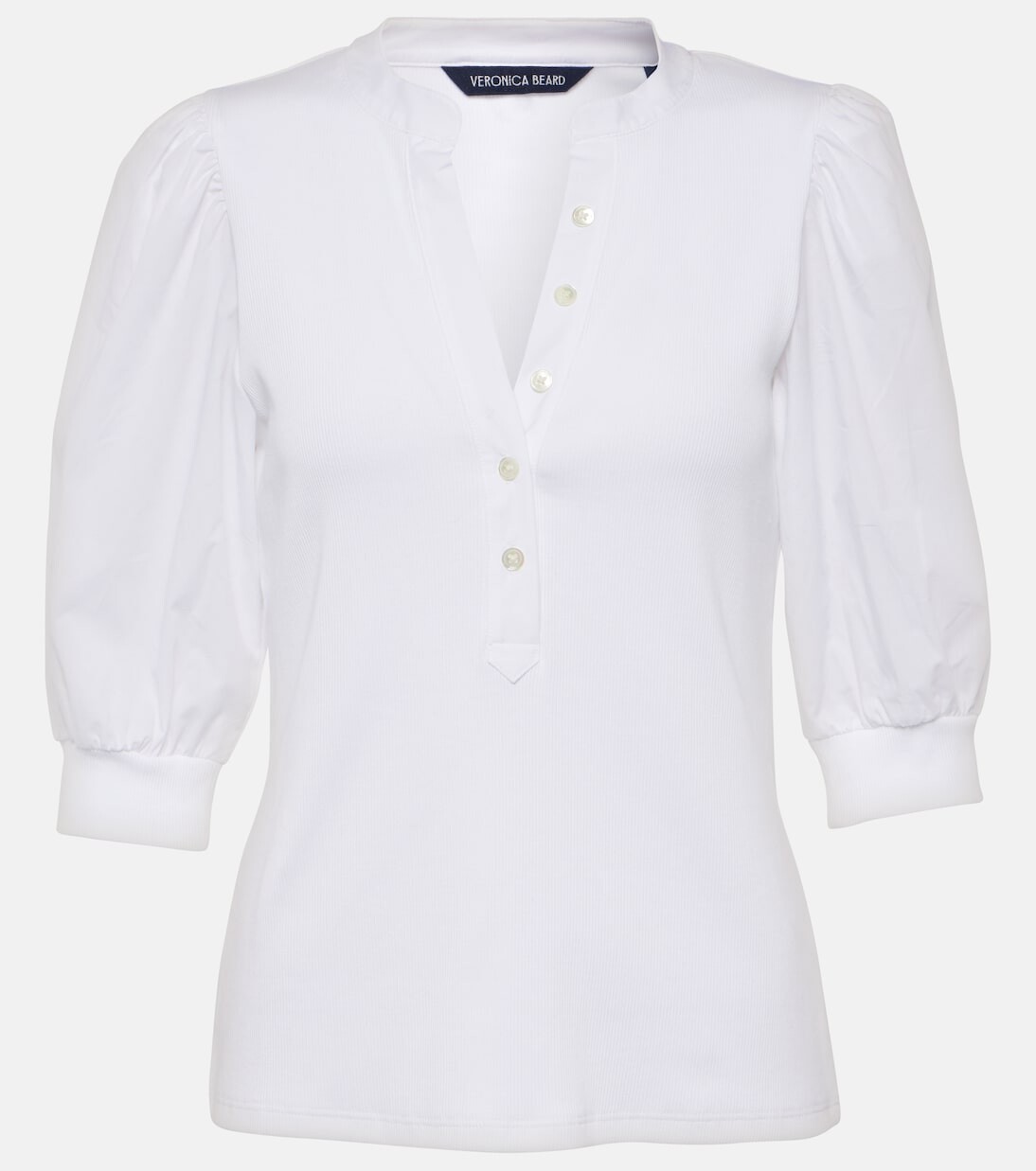 Топ coralee с объемными рукавами из смесового хлопка Veronica Beard, белый
Топ coralee с объемными рукавами из смесового хлопка Veronica Beard, белый