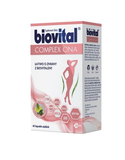 Biovital, Комплекс Она, 60 капсул
Biovital, Комплекс Она, 60 капсул