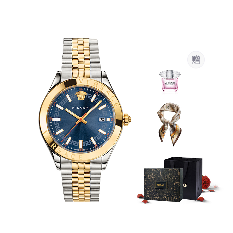 VERSACE Часы Wrist Watch Quartz Movement Gold Plated Stainless Steel Strap Blue Dial Men's Watch, Blue
VERSACE Часы Wrist Watch Quartz Movement Gold Plated Stainless Steel Strap Blue Dial Men's Watch, Blue