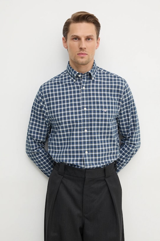 Хлопковая рубашка Gant, темно-синий
Хлопковая рубашка Gant, темно-синий