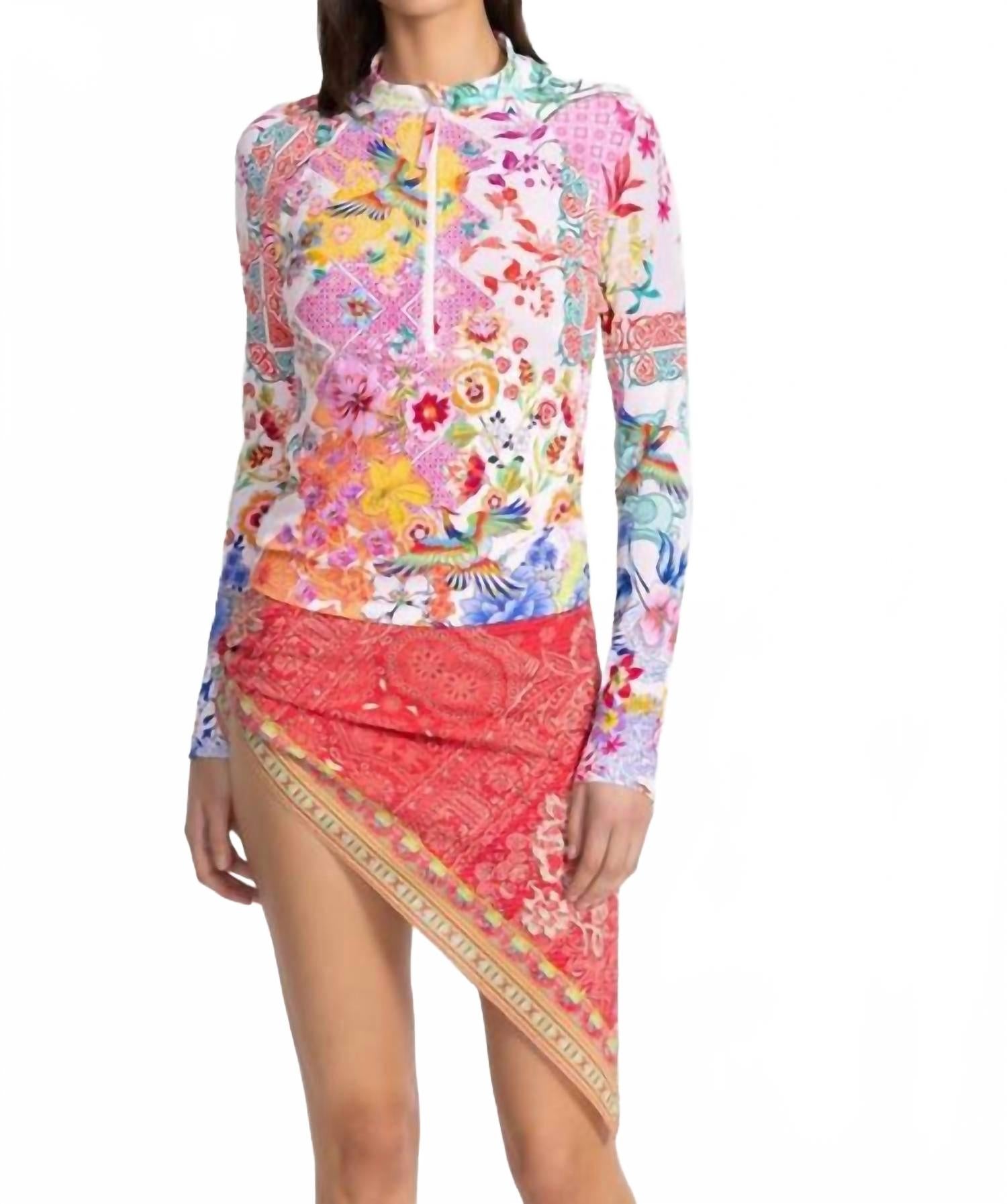 Обратная пике с длинным рукавом серф-рубашка в Паула Johnny Was, Paula
Обратная пике с длинным рукавом серф-рубашка в Паула Johnny Was, Paula