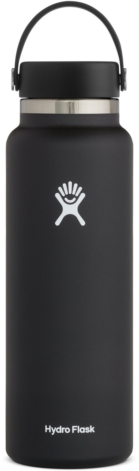 Вакуумная бутылка для воды Hydro Flask с широким горлышком и гибкой крышкой, черный
Вакуумная бутылка для воды Hydro Flask с широким горлышком и гибкой крышкой, черный