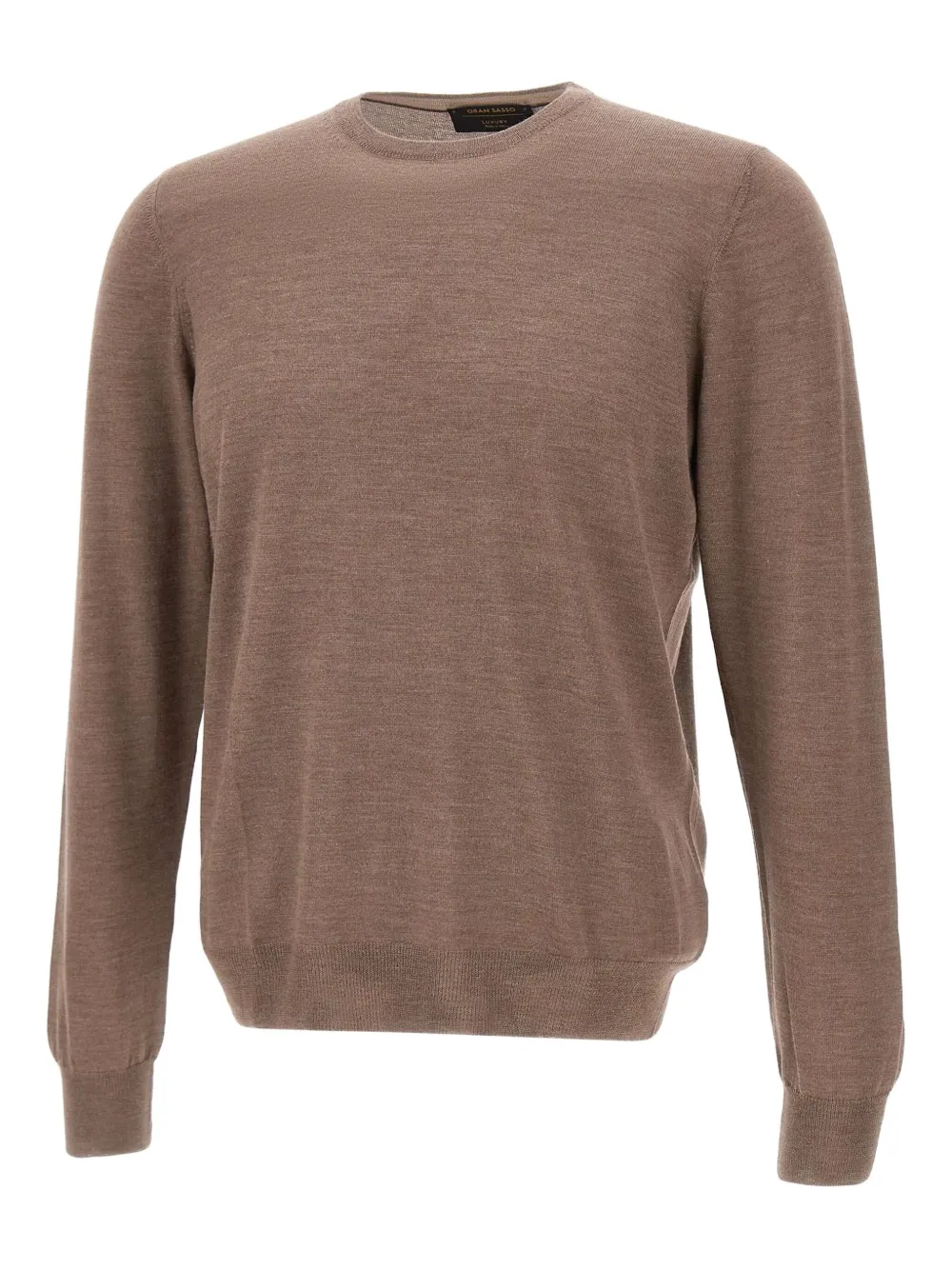 Свитер с круглым вырезом в рубчик Gran Sasso, коричневый
Свитер с круглым вырезом в рубчик Gran Sasso, коричневый
