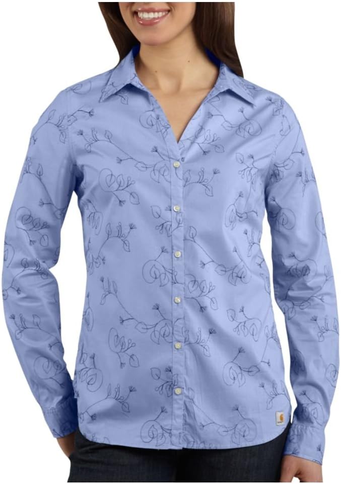 Женская тканая рубашка Carhartt WS014 с вышивкой, синяя, White
Женская тканая рубашка Carhartt WS014 с вышивкой, синяя, White