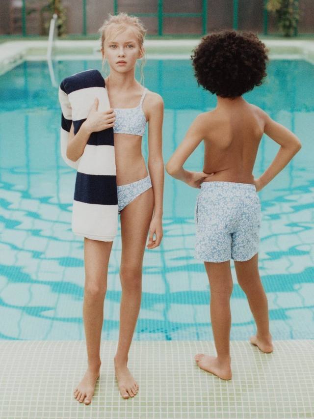 Детский бикини с текстурным цветочным принтом Mango, Pastel Blue
Детский бикини с текстурным цветочным принтом Mango, Pastel Blue