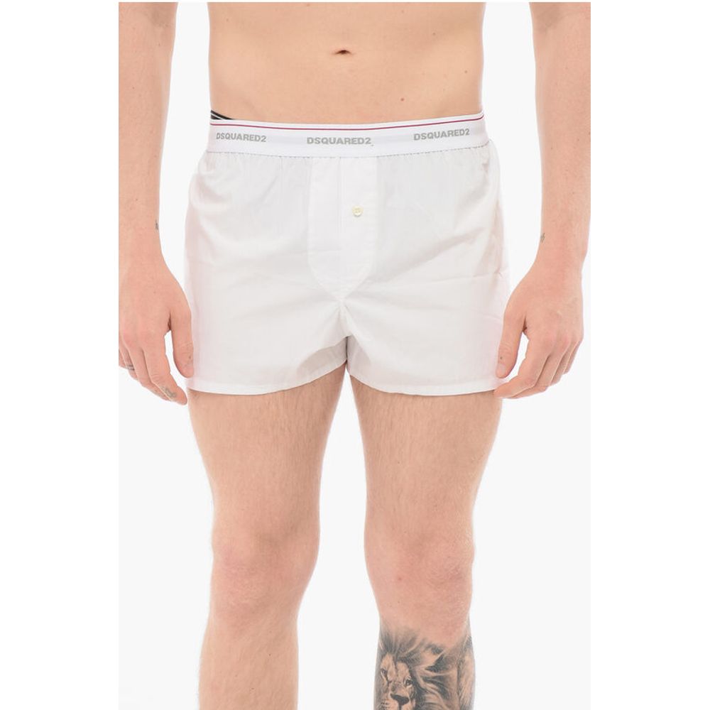 Боксеры Popeline из хлопка с логотипом на ленте Dsquared2, белый
Боксеры Popeline из хлопка с логотипом на ленте Dsquared2, белый