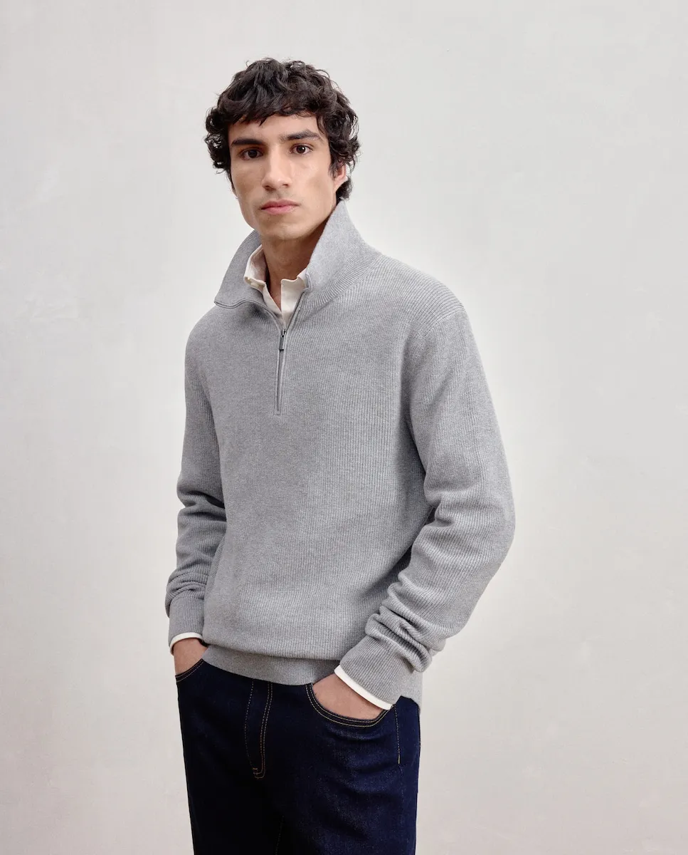 Мужская свитер с молнией Dustin, серый
Мужская свитер с молнией Dustin, серый