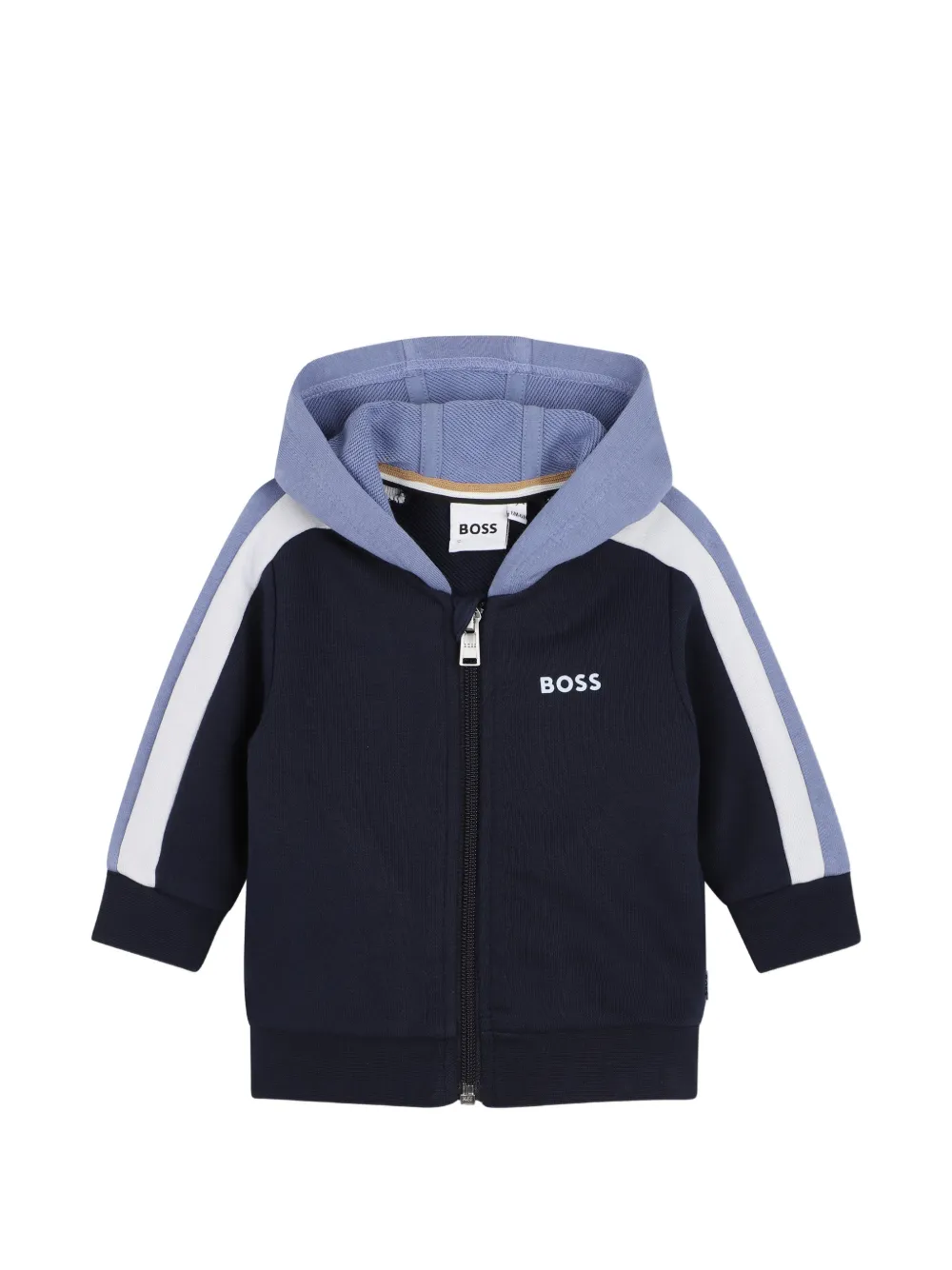 Худи с контрастными полосками и логотипом Boss Kidswear, синий
Худи с контрастными полосками и логотипом Boss Kidswear, синий