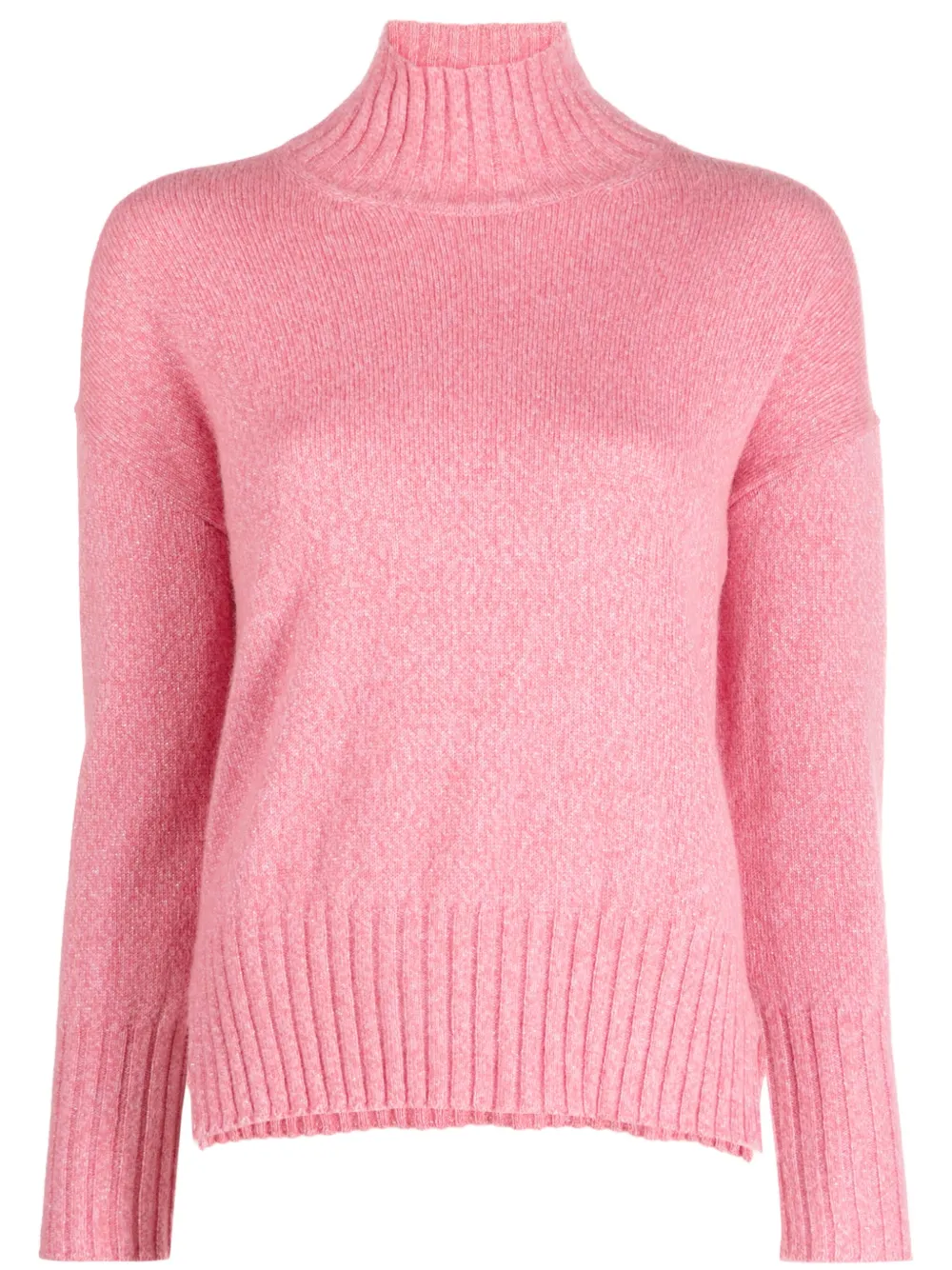 Джемпер с высоким воротником и разрезами Peserico, розовый
Джемпер с высоким воротником и разрезами Peserico, розовый
