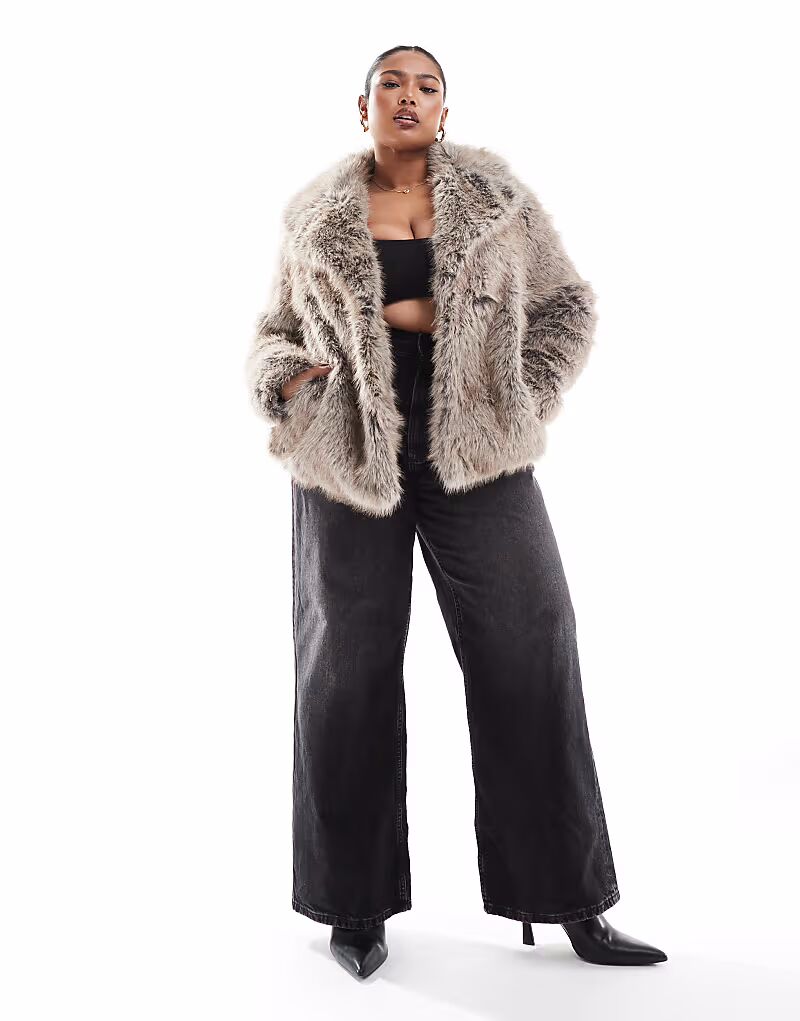 Искусственная шуба New Look Curve серого цвета
Искусственная шуба New Look Curve серого цвета