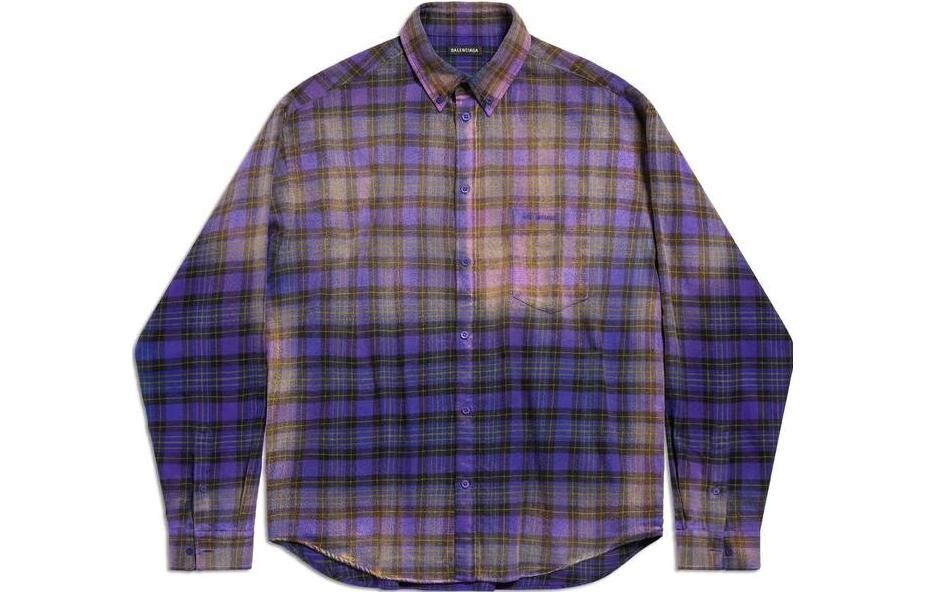 Рубашка мужская фиолетовая Balenciaga, фиолетовый
Рубашка мужская фиолетовая Balenciaga, фиолетовый