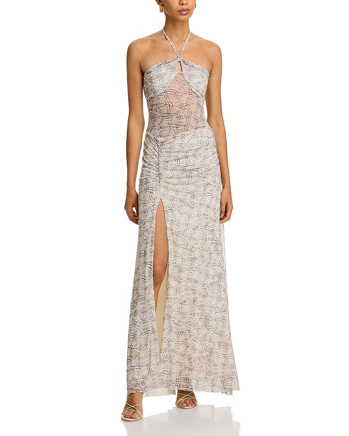 Бритта Макси-платье с принтом на сетке и бретелями AFRM, коричневый/бежевый
Бритта Макси-платье с принтом на сетке и бретелями AFRM, коричневый/бежевый