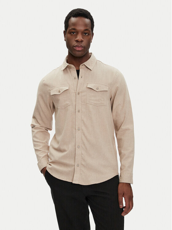 Рубашка стандартного кроя Brave Soul, бежевый
Рубашка стандартного кроя Brave Soul, бежевый