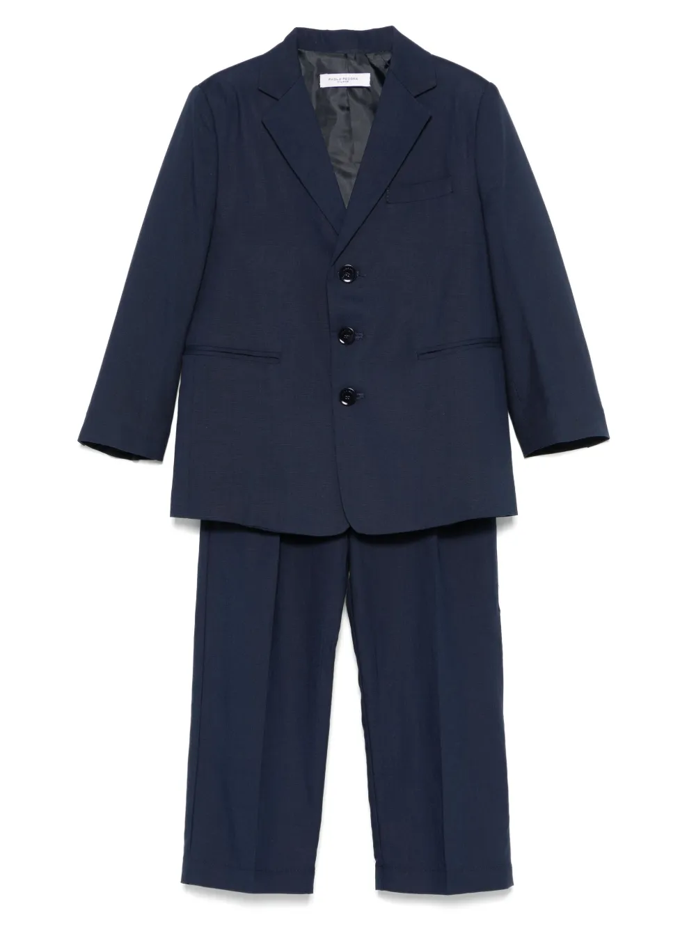 Костюм с однобортным пиджаком Paolo Pecora Kids, синий 
Костюм с однобортным пиджаком Paolo Pecora Kids, синий