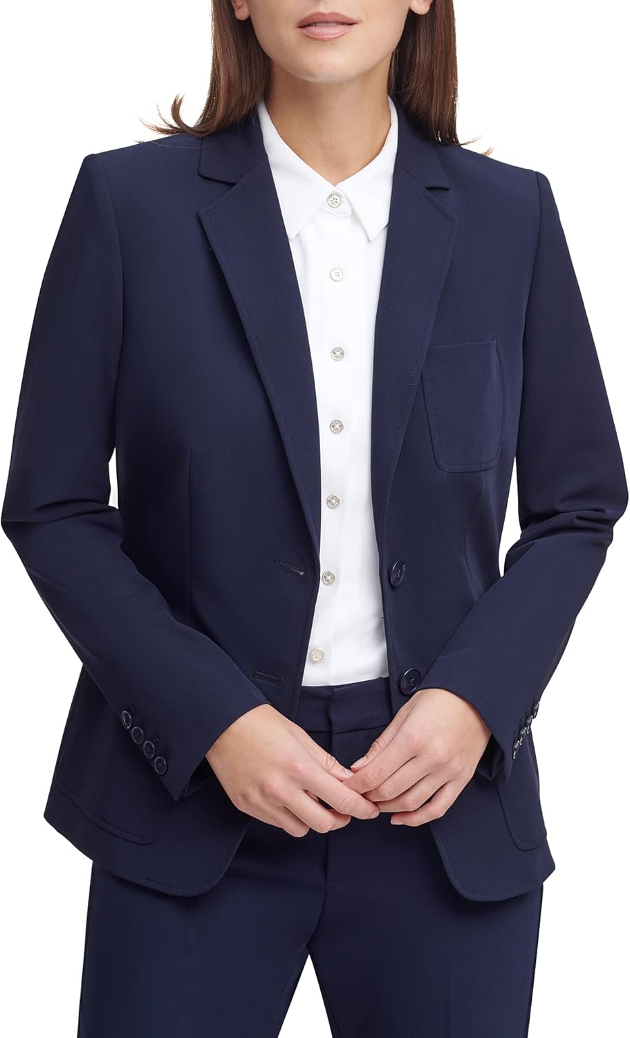Женский деловой пиджак Tommy Hilfiger с удобным кроем и застежкой на одну пуговицу, Midnight
Женский деловой пиджак Tommy Hilfiger с удобным кроем и застежкой на одну пуговицу, Midnight