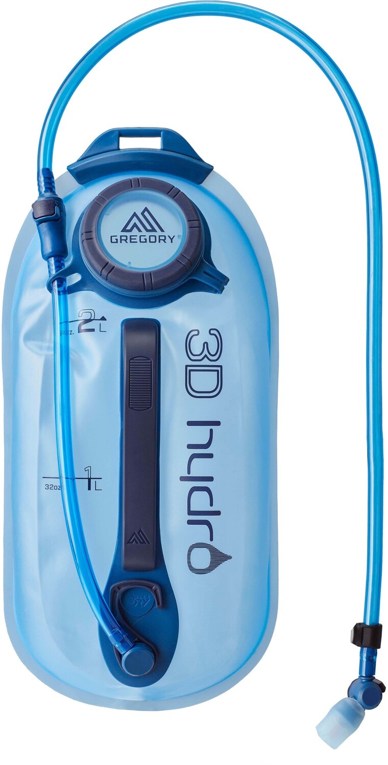 Гидрогидратационный резервуар 3D - 2 литра Gregory, синий 
Гидрогидратационный резервуар 3D - 2 литра Gregory, синий