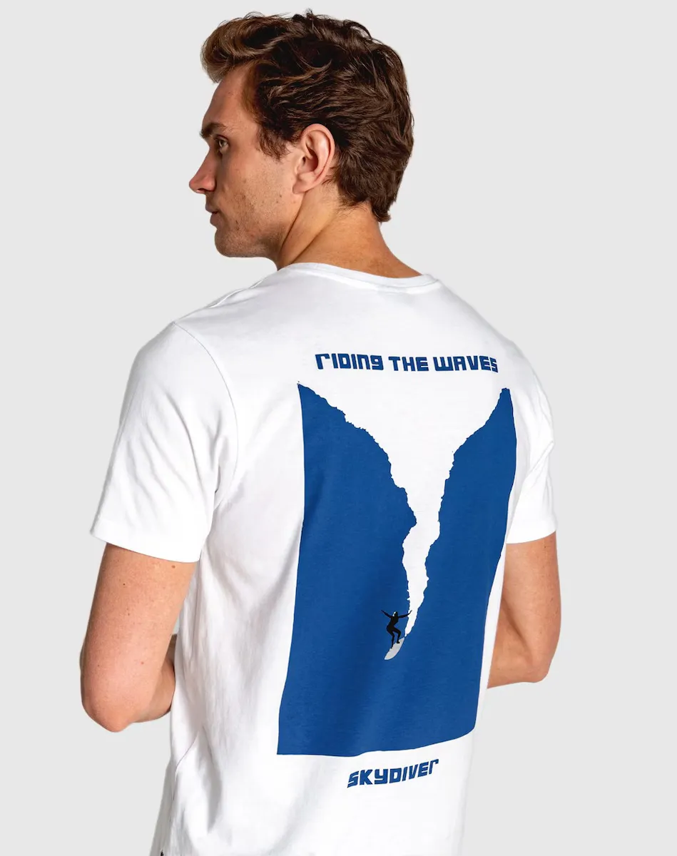 Мужская белая футболка с коротким рукавом Skydiver, белый
Мужская белая футболка с коротким рукавом Skydiver, белый