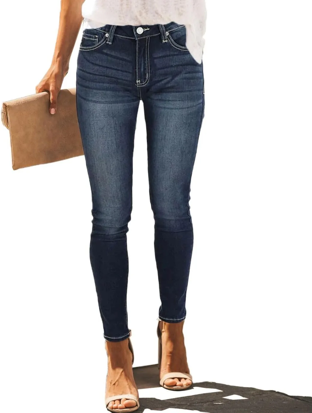 Allimy женские джинсы скинни на высокой посадке с застежкой на пуговицах и потертостями
Allimy женские джинсы скинни на высокой посадке с застежкой на пуговицах и потертостями