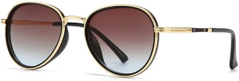 Ретро металлические мужские солнцезащитные очки с градиентным переходом для женщин, защита от УФ-излучения UV400, модные панк-солнцезащитные очки MTZJH, Golden Tea Blue
Ретро металлические мужские солнцезащитные очки с градиентным переходом для женщин, защита от УФ-излучения UV400, модные панк-солнцезащитные очки MTZJH, Golden Tea Blue