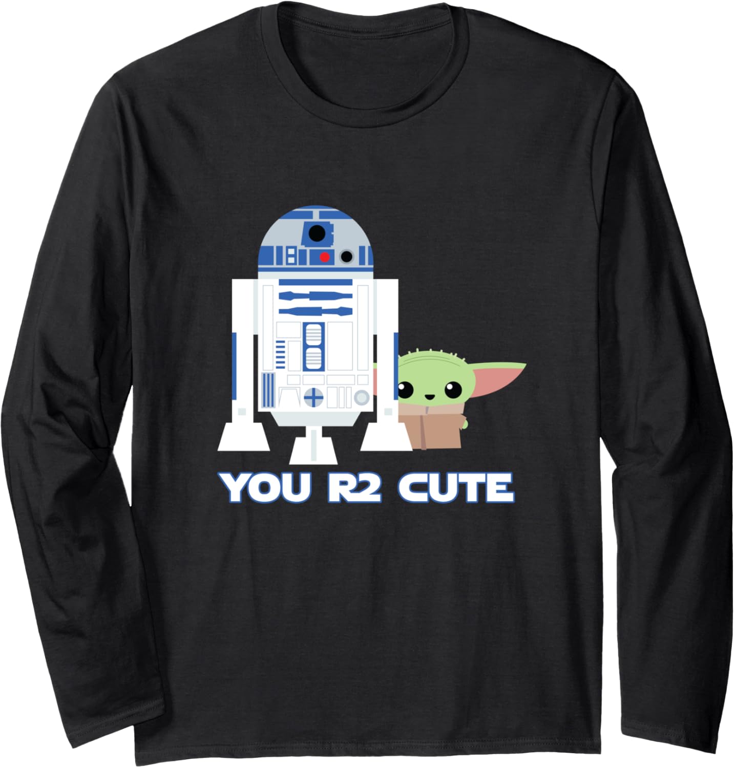 Футболка с длинными рукавами Star Wars The Mandalorian The Child and R2-D2 You R2 Cute, черная
Футболка с длинными рукавами Star Wars The Mandalorian The Child and R2-D2 You R2 Cute, черная