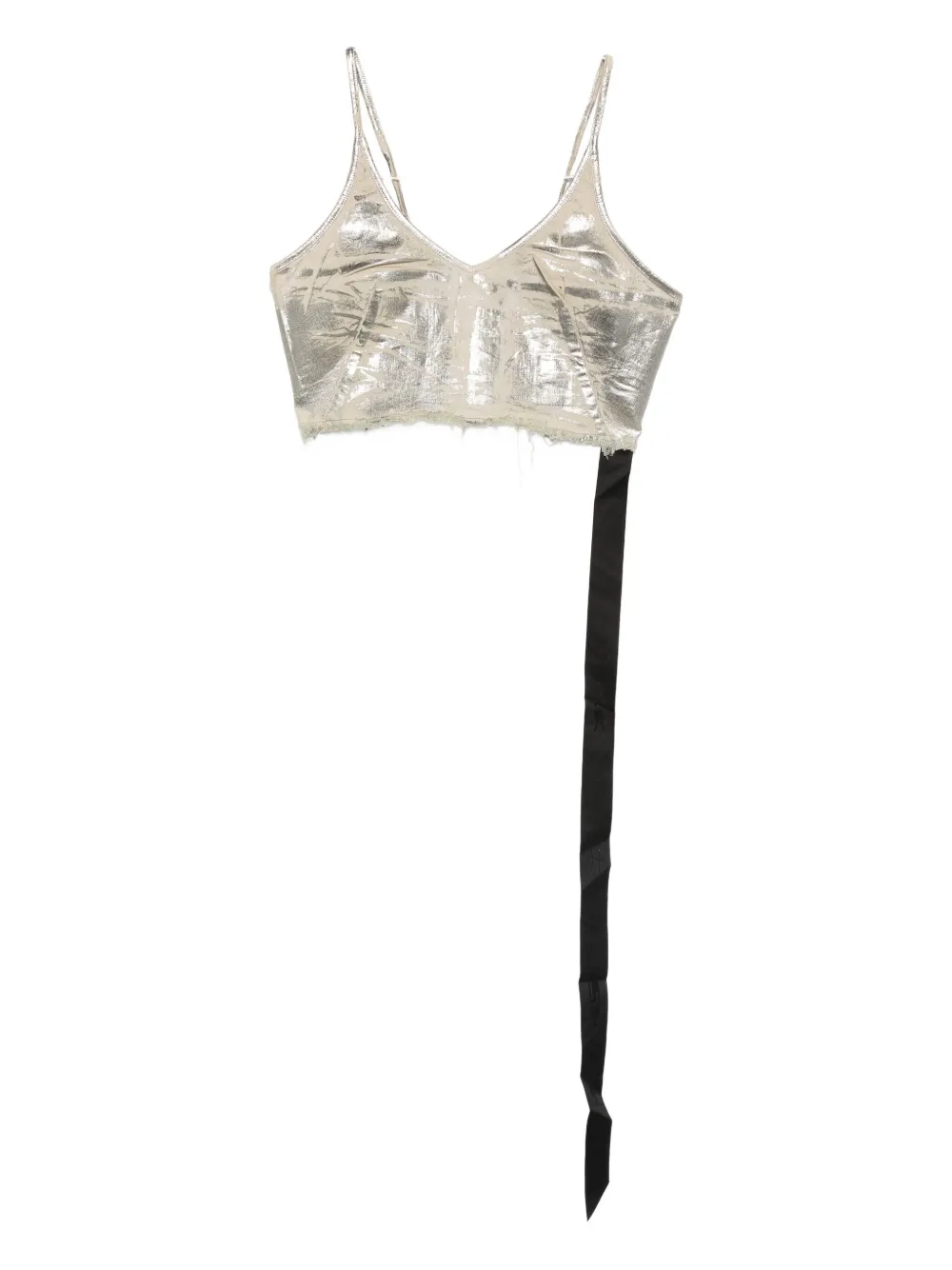 Топ с бахромой Rick Owens DRKSHDW, серебряный
Топ с бахромой Rick Owens DRKSHDW, серебряный