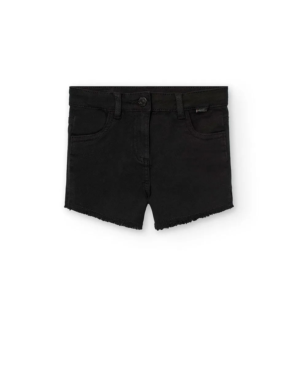 Детские хлопковые шорты с бахромой по подолу Boboli, черный
Детские хлопковые шорты с бахромой по подолу Boboli, черный