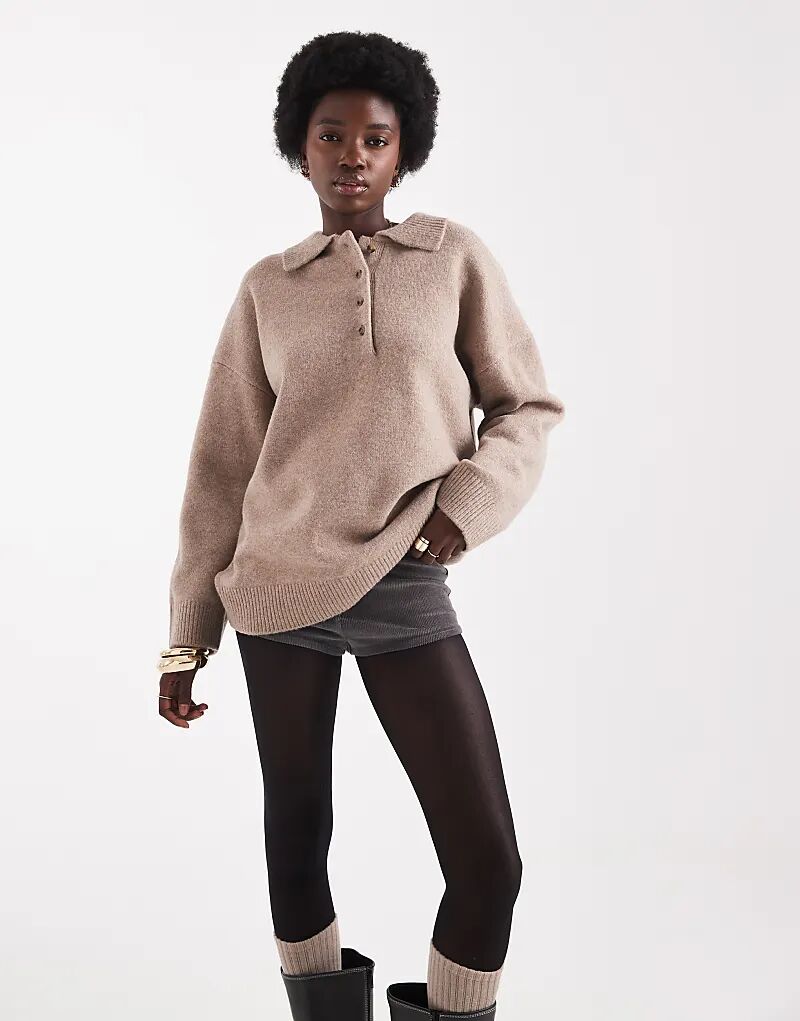 Трикотажная рубашка-поло ASOS DESIGN в грибном цвете
Трикотажная рубашка-поло ASOS DESIGN в грибном цвете