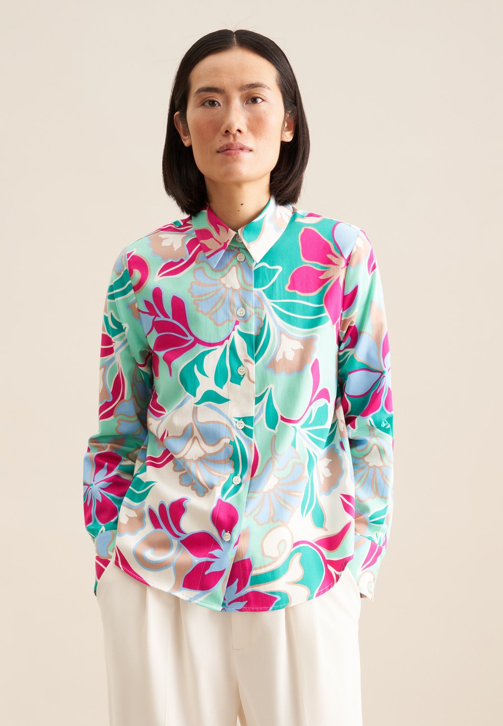 Блузка на пуговицах Seidensticker, бирюзовый
Блузка на пуговицах Seidensticker, бирюзовый