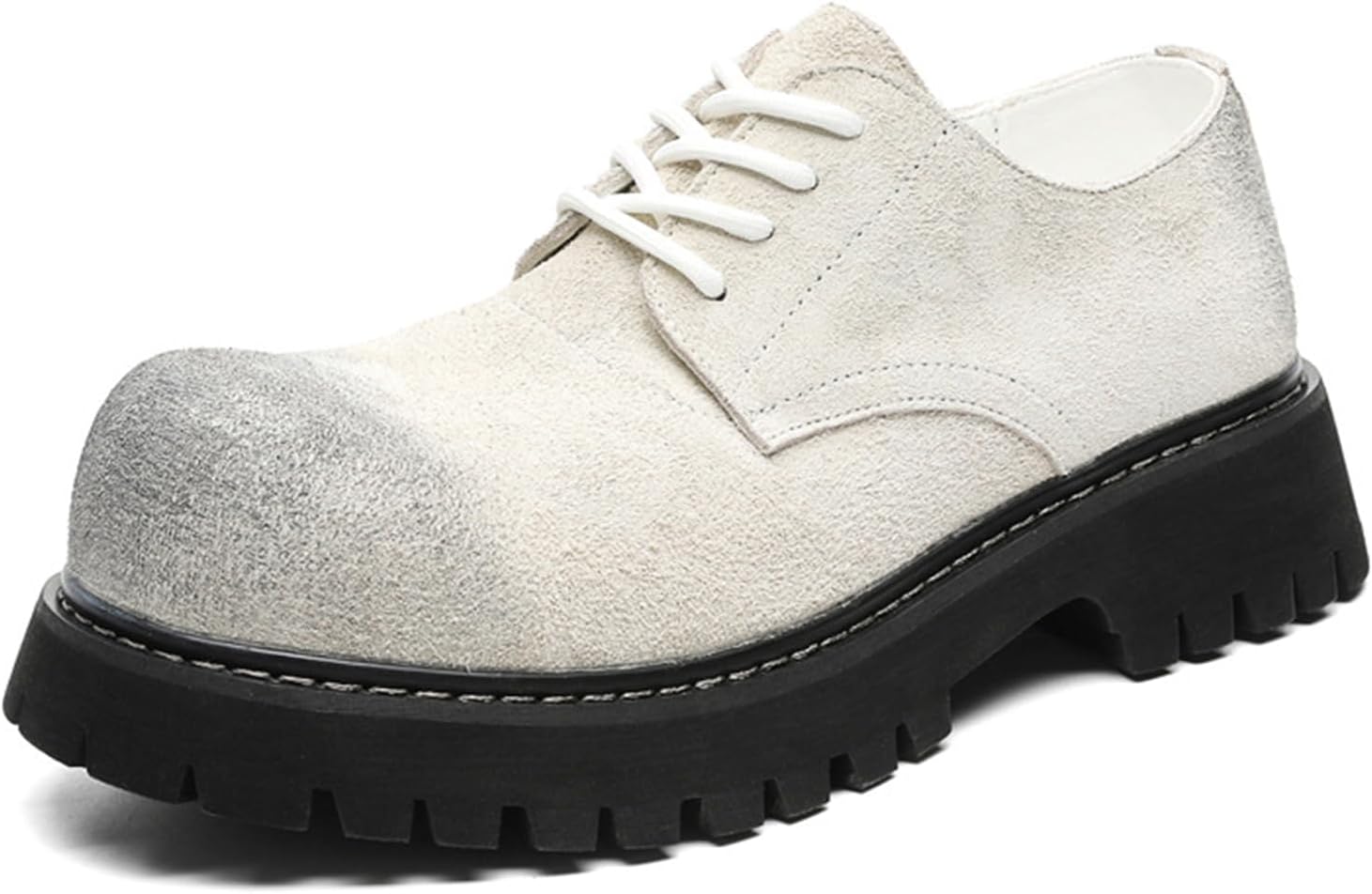 Мужские замшевые оксфорды с круглым носком на массивной платформе, классические современные с шнуровкой, с рифленой подошвой, нескользящие, для делового и формального офисного стиля Nxnbhsl, белый
Мужские замшевые оксфорды с круглым носком на массивной платформе, классические современные с шнуровкой, с рифленой подошвой, нескользящие, для делового и формального офисного стиля Nxnbhsl, белый