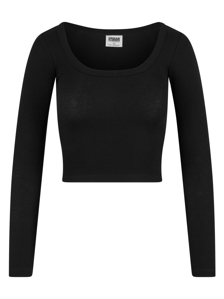 Лонгслив Urban Classics, черный 
Лонгслив Urban Classics, черный