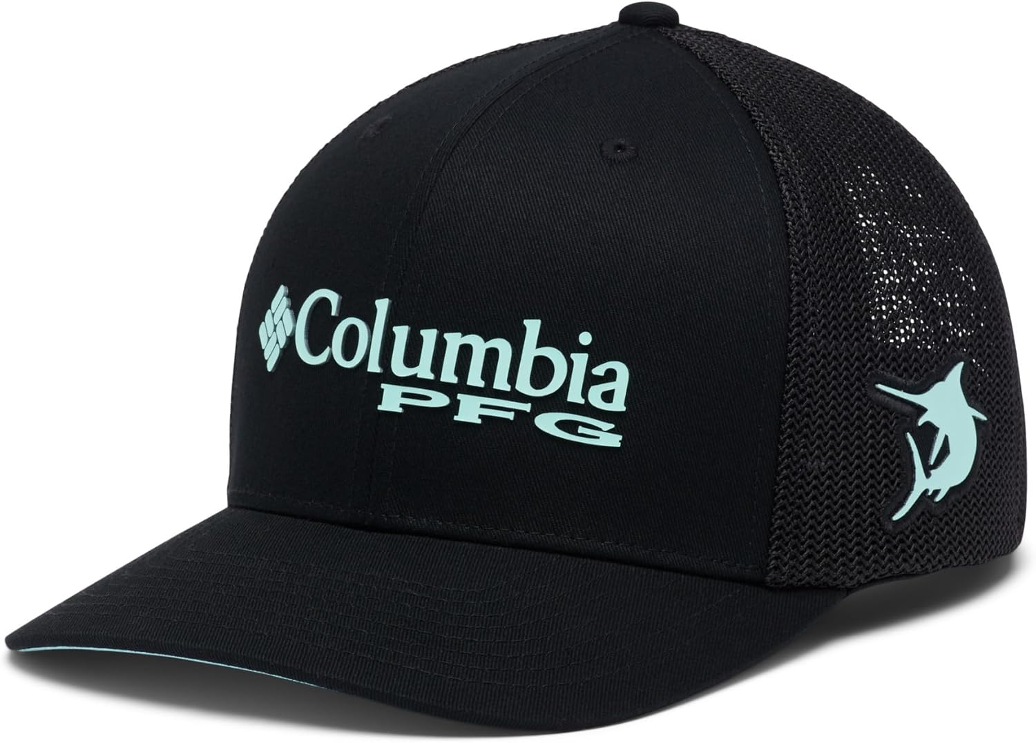 Бейсболка Columbia PFG Logo Mesh, Black/Gulf Stream
Бейсболка Columbia PFG Logo Mesh, Black/Gulf Stream