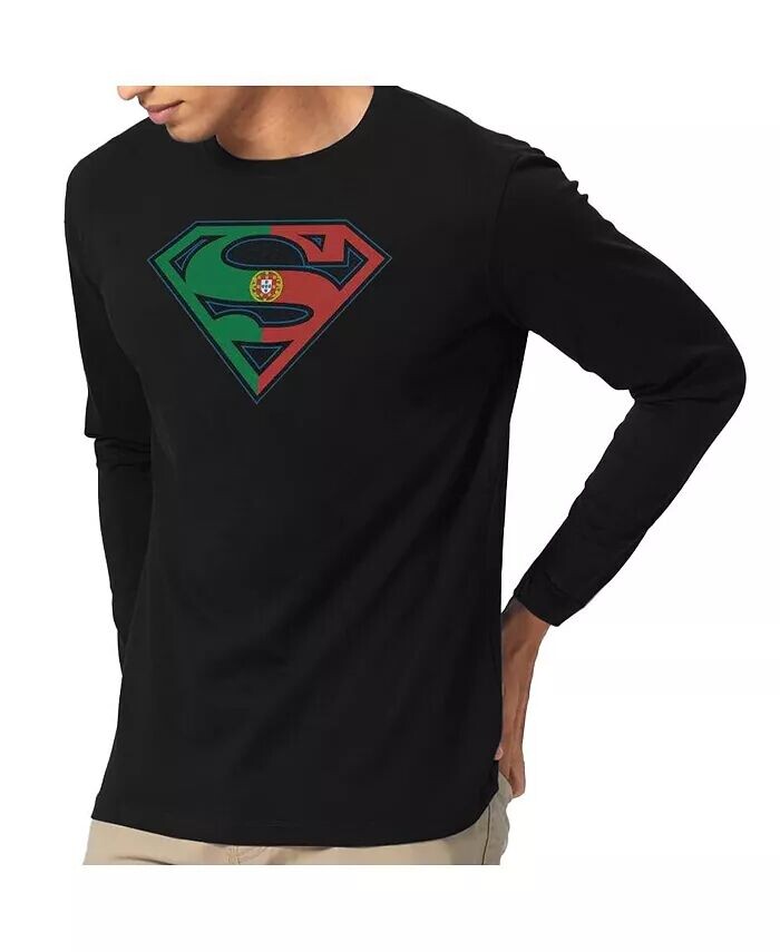 Мужская футболка с длинным рукавом Portugal Shield для взрослых Superman, черный
Мужская футболка с длинным рукавом Portugal Shield для взрослых Superman, черный
